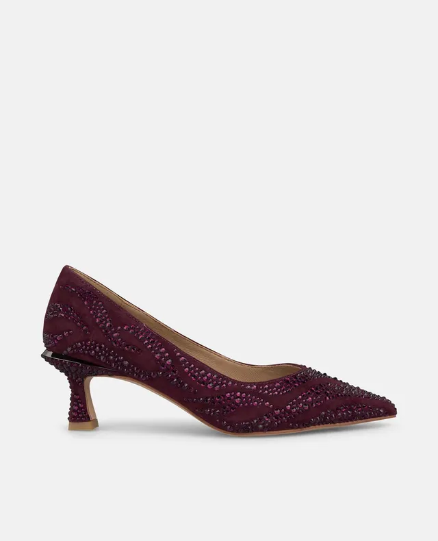 alma-en-pena-high-heel-pumps-bordeaux-mit-strassdetails-6-cm-absatz image 1