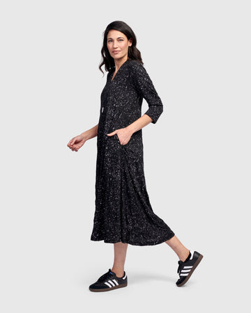 alembika-electra-relaxed-dress-sprinkle-midi-kleid-a-linie image 7