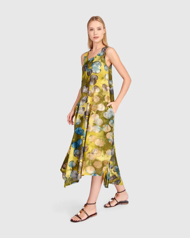 alembika-talisman-tank-dress-gold-ocean-dots-maxi-tr-gerkleid image 1