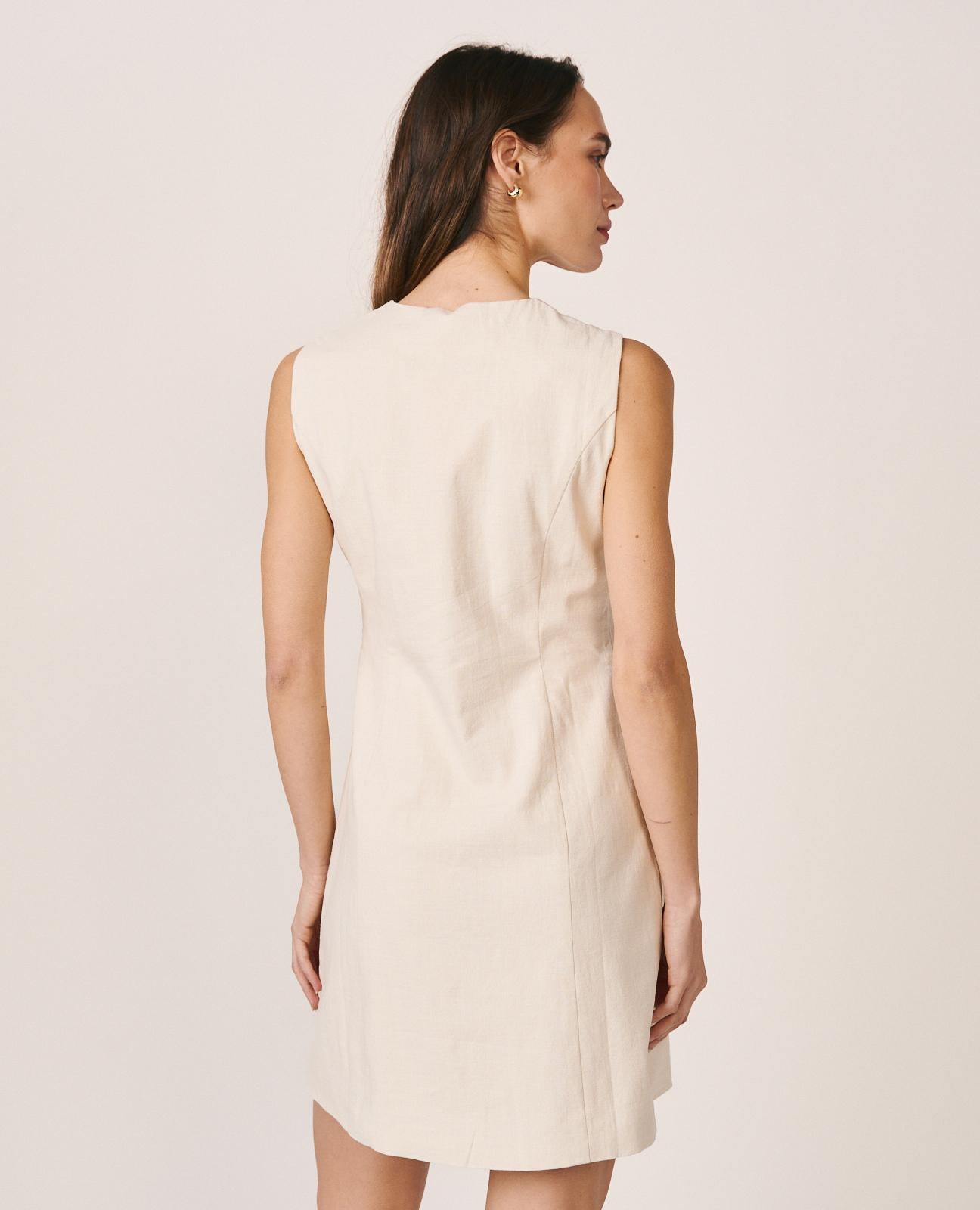 alma-en-pena-plain-mini-dress-mini-kleid-wei image 6