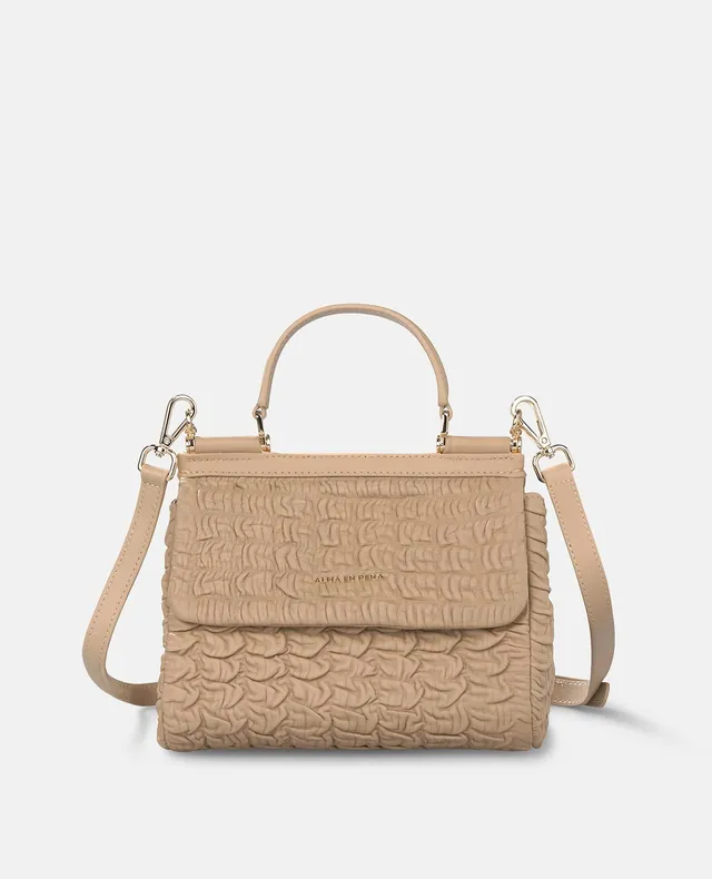 alma-en-pena-embossed-bag-leder-handtasche-arena-strukturiert image 1