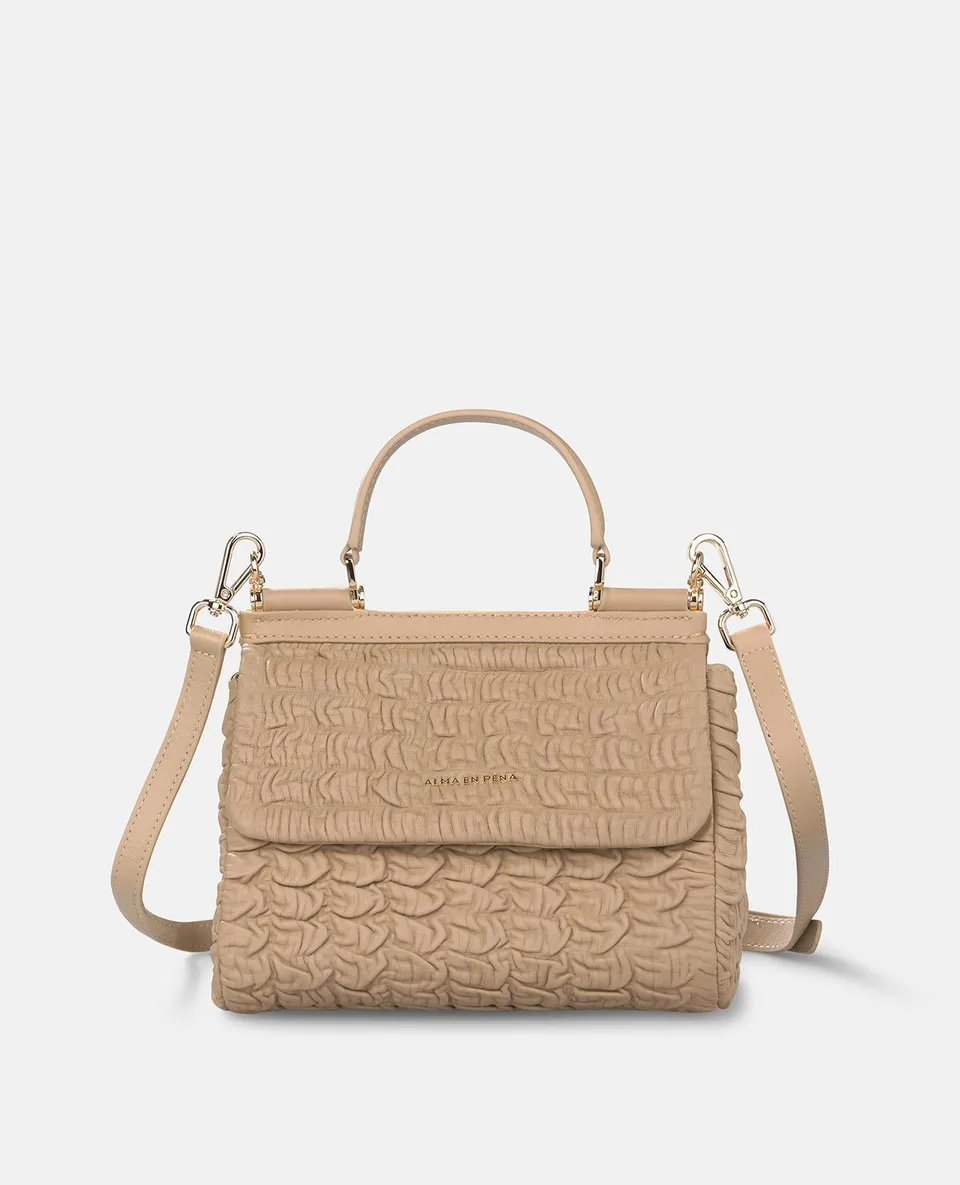 alma-en-pena-embossed-bag-leder-handtasche-arena-strukturiert image 1