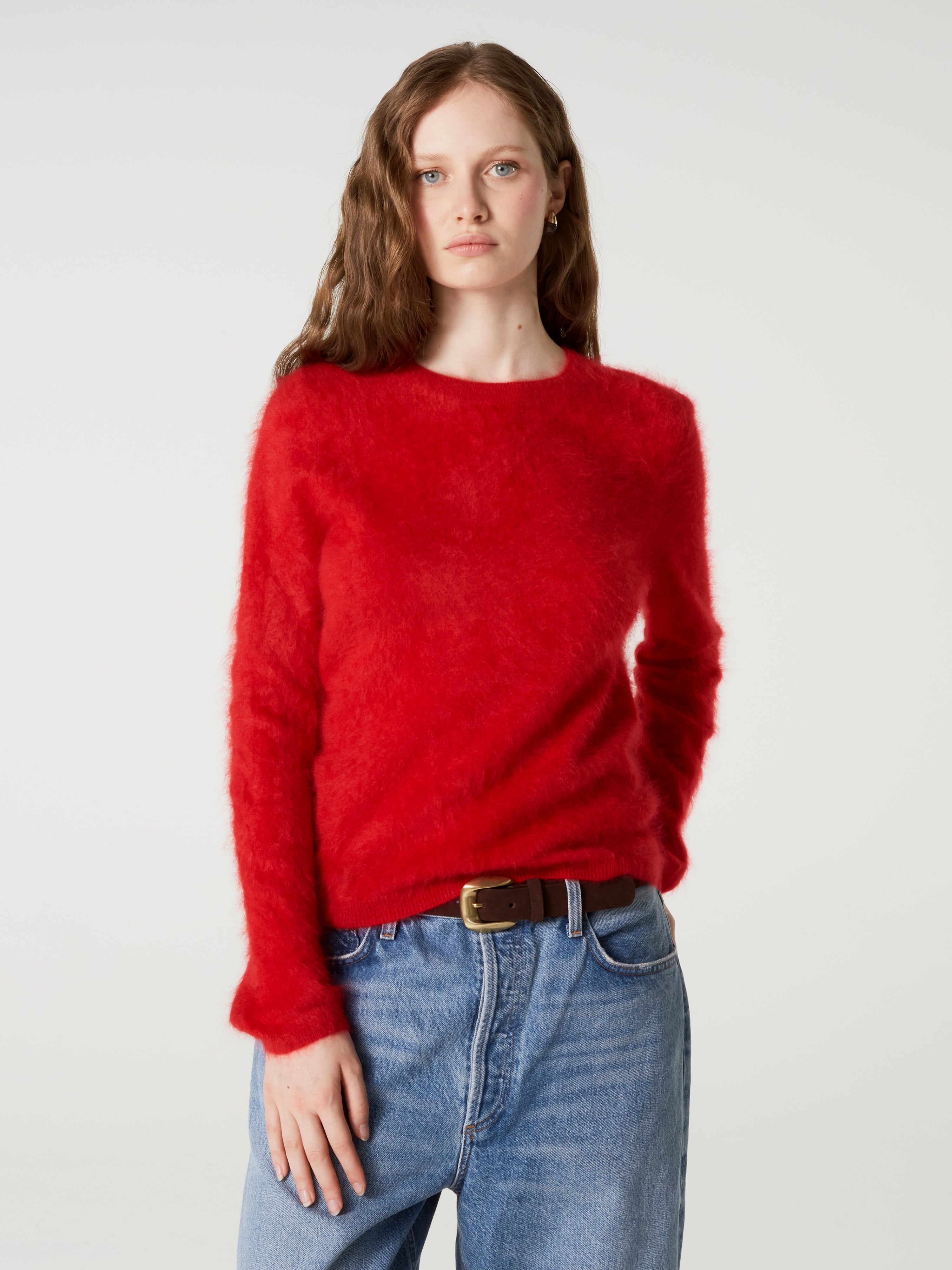absolut-cali-pullover-damen-100-geb-rsteter-kaschmir-rundhals-rot image 2