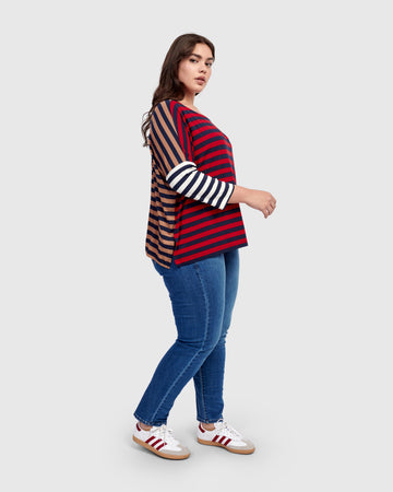 alembika-juliana-pullover-top-stripes-oversize-streifen-shirt image 2