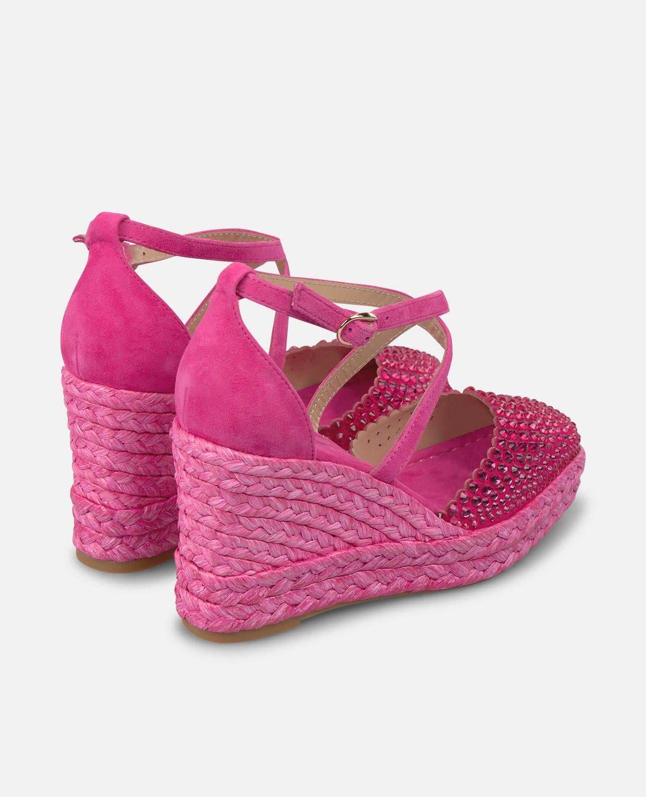 alma-en-pena-keil-sandale-fuchsia-7-cm-keil-mit-strass image 4