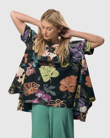 alembika-bali-trapeze-top-leaves-multi image 3