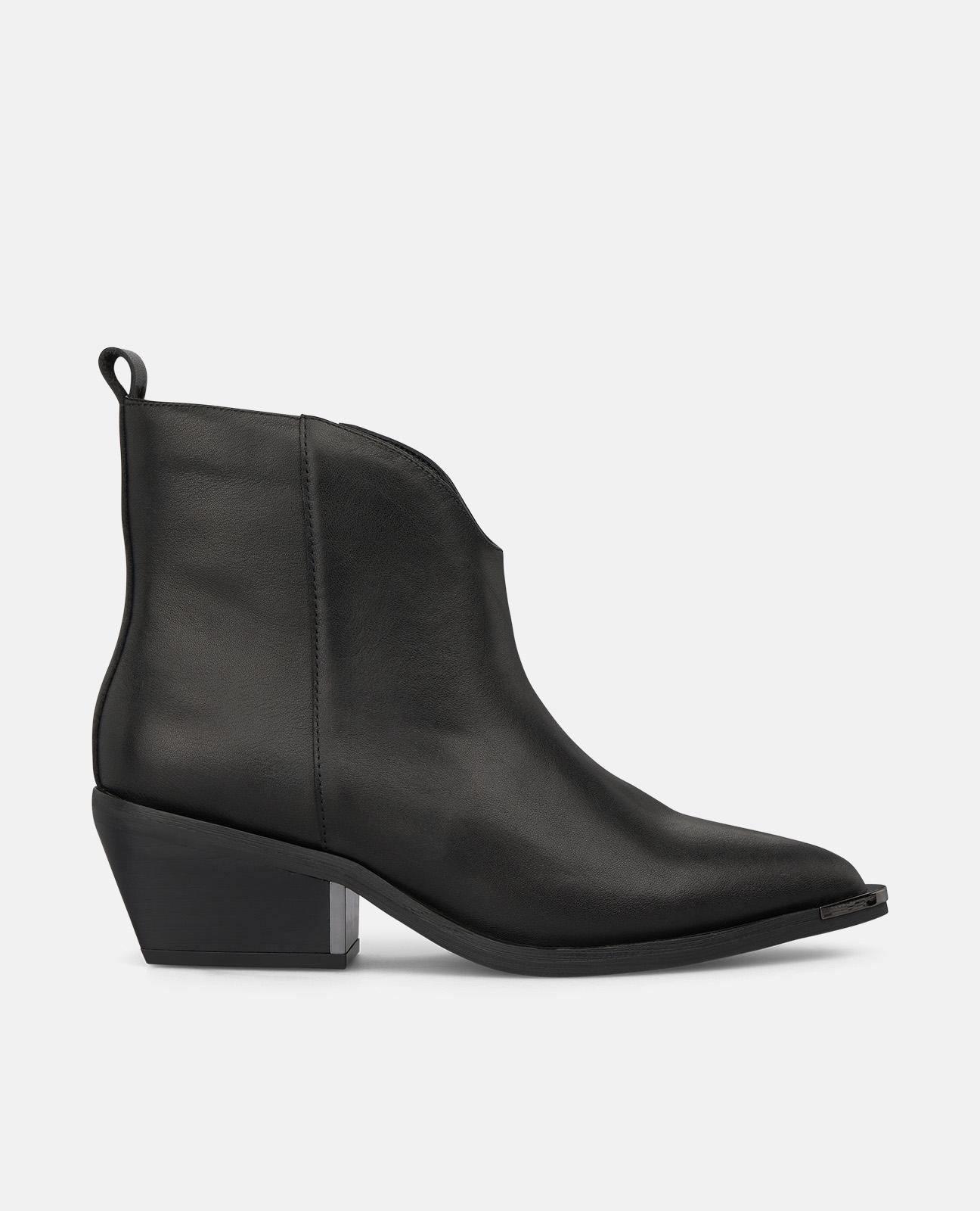 alma-en-pena-stiefelette-aus-nappaleder-spitz-rei-verschluss-5-cm-blockabsatz-sc image 1