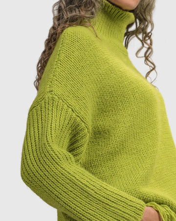 alembika-urban-rollkragen-tunika-pullover-lime image 3