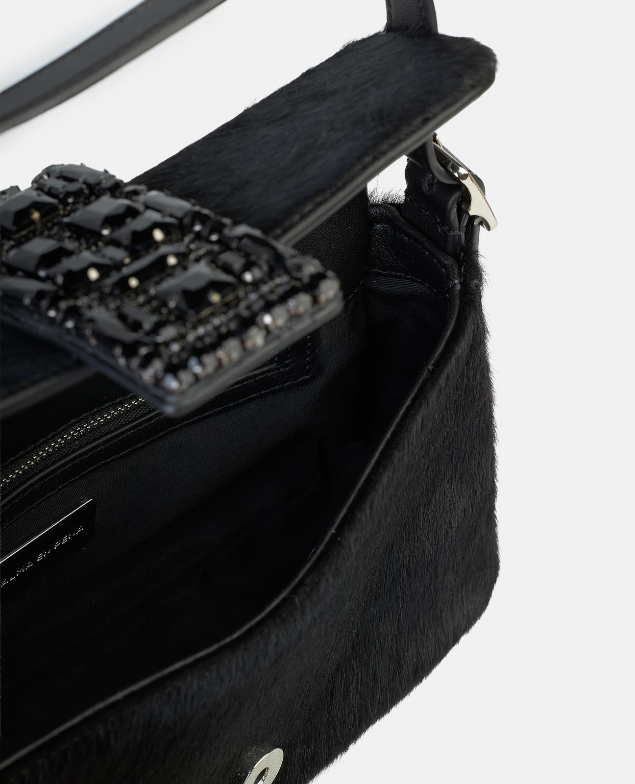 alma-en-pena-ring-bag-handtasche-leder-schwarz-strass-fiesta image 3