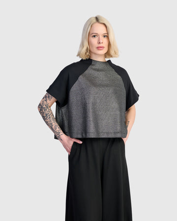 alembika-velma-raglan-top-silber-metallic image 5
