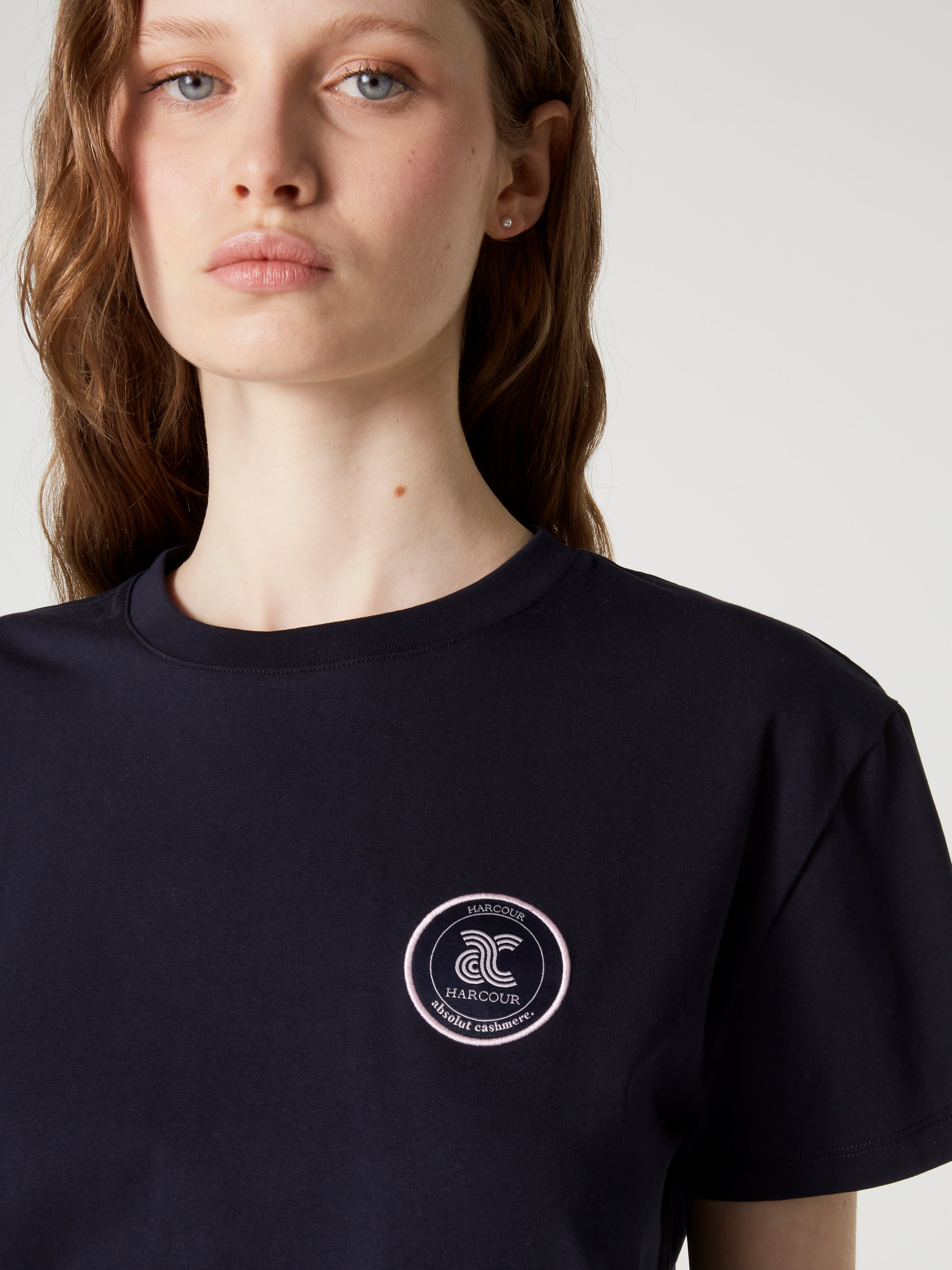 absolut-paddock-t-shirt-damen-rundhals-baumwolle-navy-harcour-capsule image 3