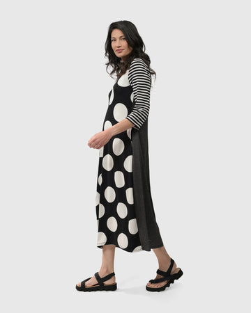 alembika-minnie-midi-dress-mono-punkte-kleid image 8