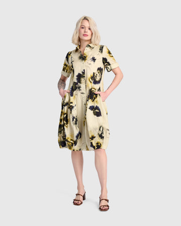 alembika-barb-cotton-shirthemdkleid-pansy-floral image 4