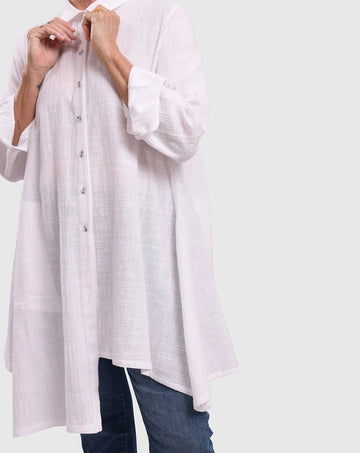 alembika-pippa-muslin-tunic-shirt-tunika-in-white image 5