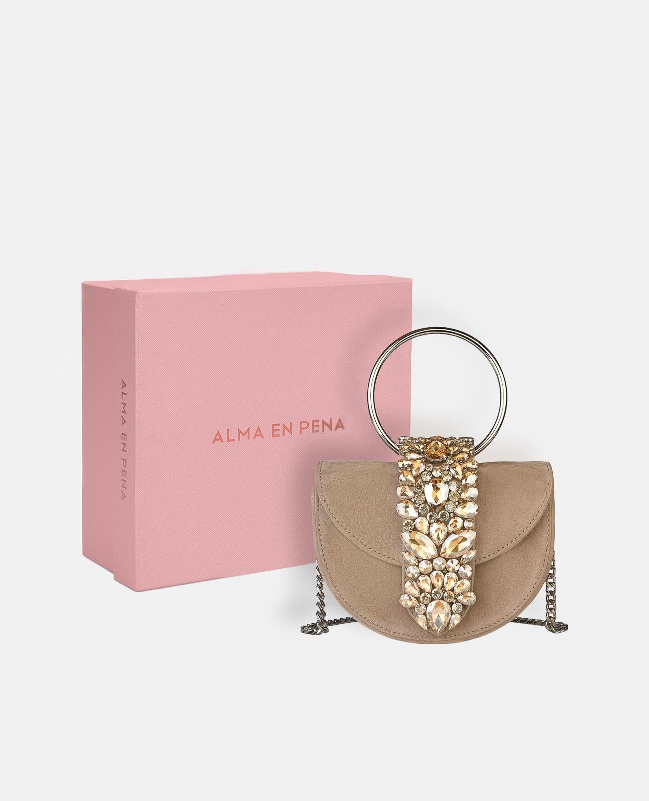 alma-en-pena-half-moon-bag-halbmond-tasche-mink-leder image 5