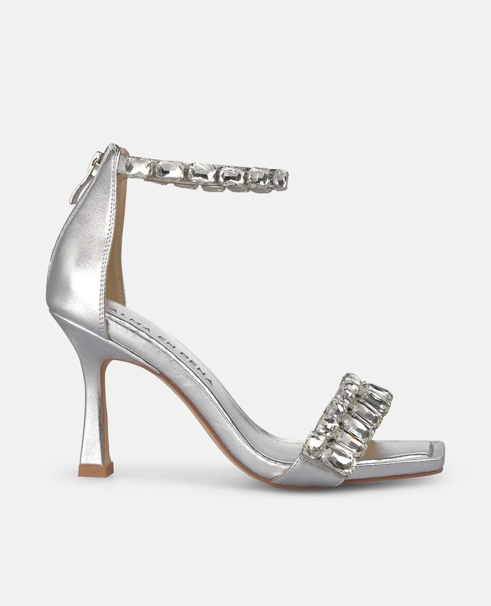 alma-en-pena-jewel-heel-sandale-mit-kn-chelriemen-silber-9-cm image 1