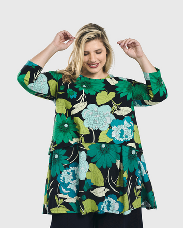 alembika-swing-tunic-top-floral-a-linien-tunika-aus-baumwolle image 2