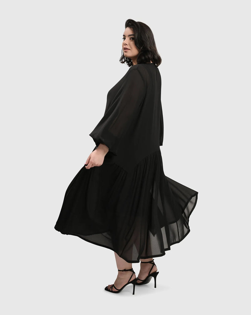 alembika-cultured-club-popover-kleid-black image 1