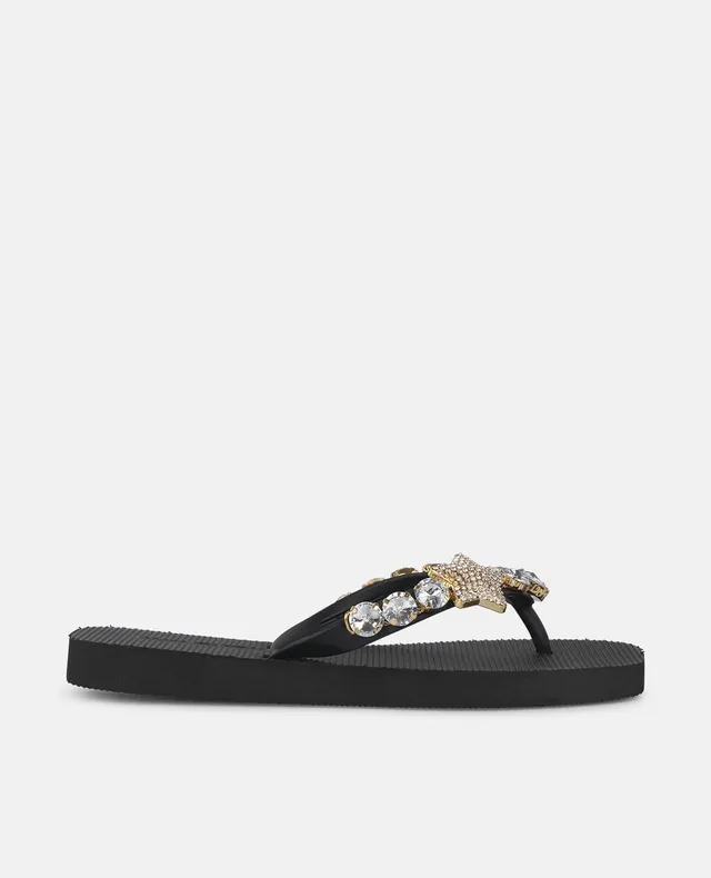 alma-en-pena-flip-flop-with-star-rhinestones-zehentrenner-schwarz image 1