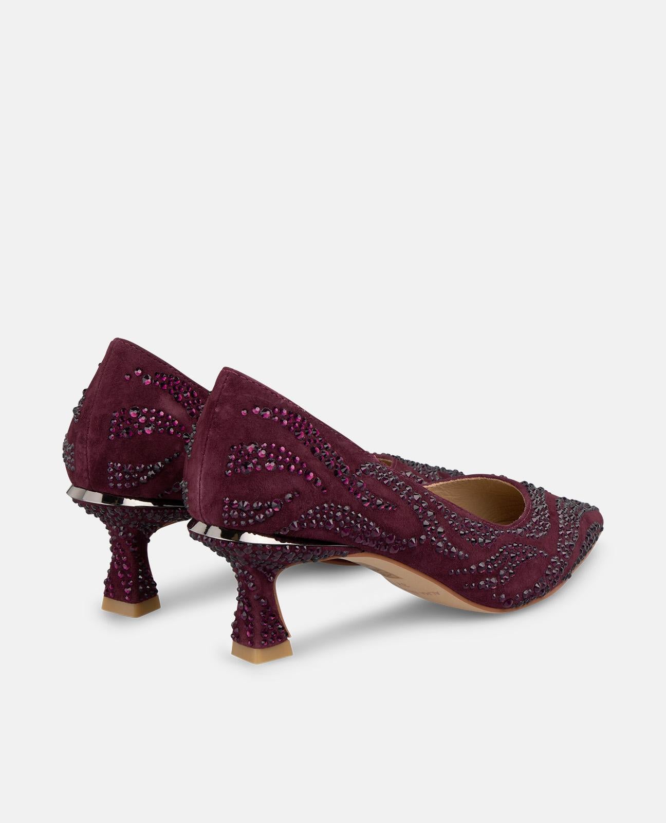 alma-en-pena-high-heel-pumps-bordeaux-mit-strassdetails-6-cm-absatz image 3
