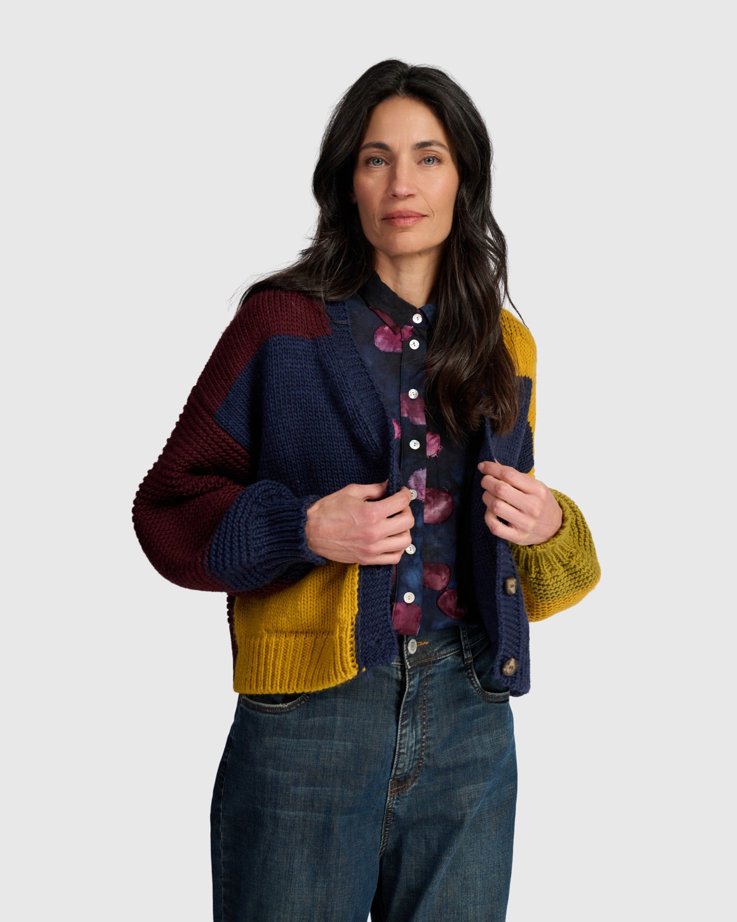 alembika-carnival-chunky-cardigan-collegiate-mix image 2