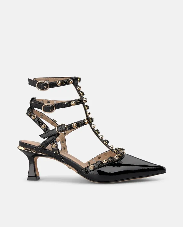 alma-en-pena-pumps-mit-nieten-lack-slingpumps-schwarz-6-cm image 1
