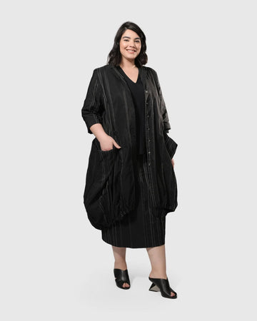 alembika-urban-kylie-topstitched-blazer-trails-schwarz-wei image 5