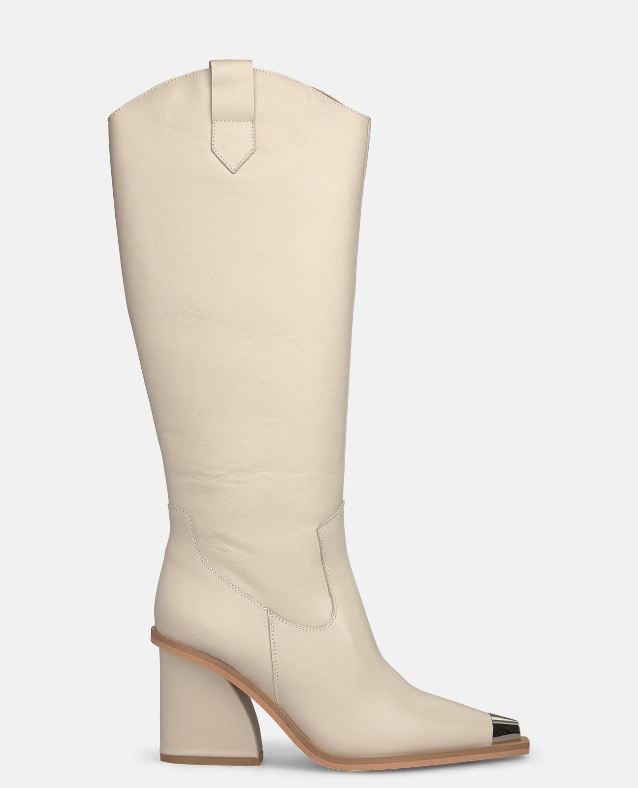 alma-en-pena-stiefel-strukturiert-damen-boots-wei-8-cm image 1