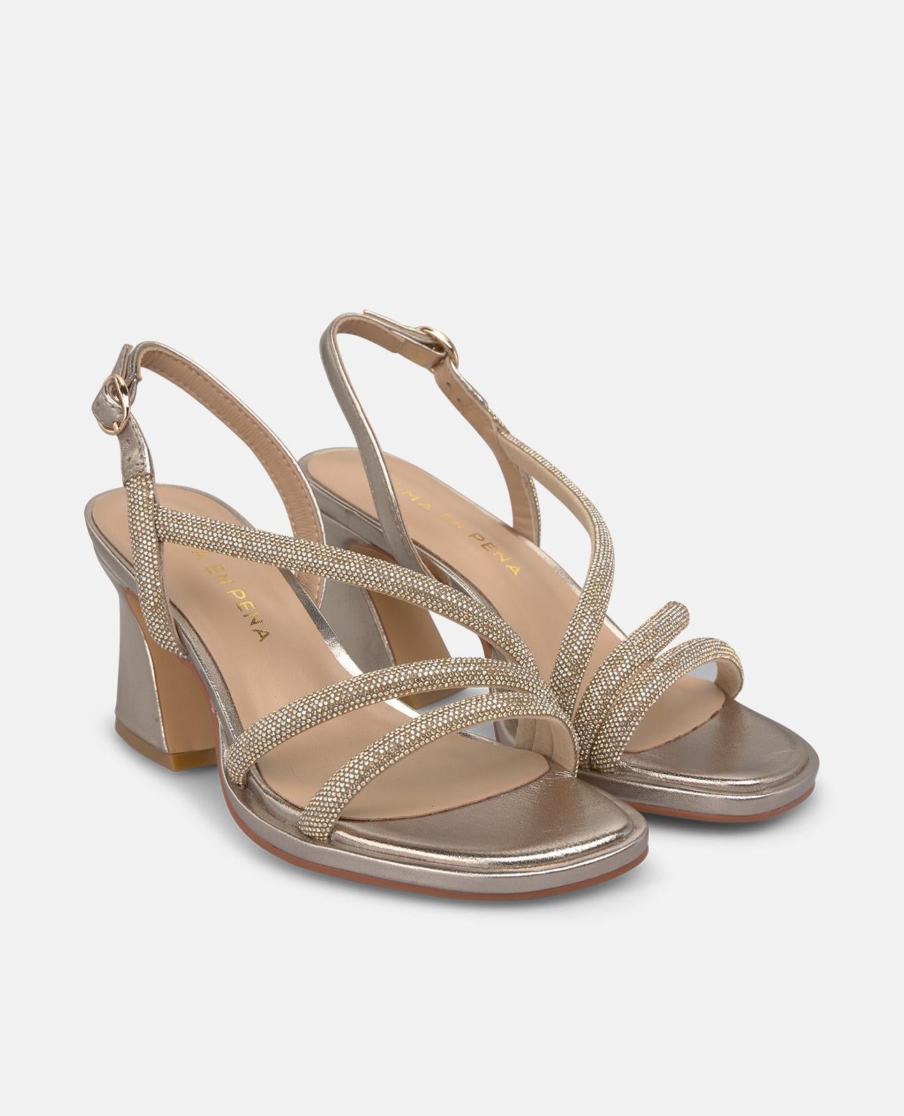 alma-en-pena-metallic-riemen-sandalette-bronze-8-5-cm image 2