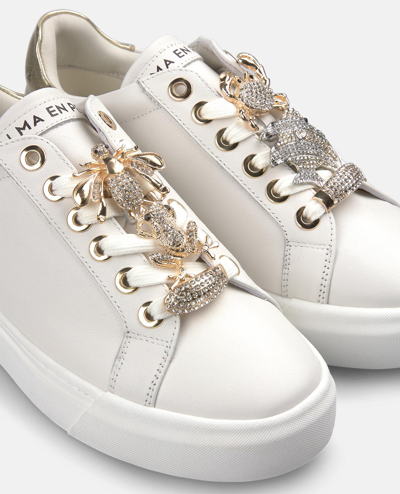 alma-en-pena-sneaker-gold-mit-schn-rung-plateau-3-5-cm image 4