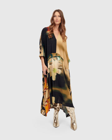 alembika-monaco-v-neck-maxi-kleid-floral image 3