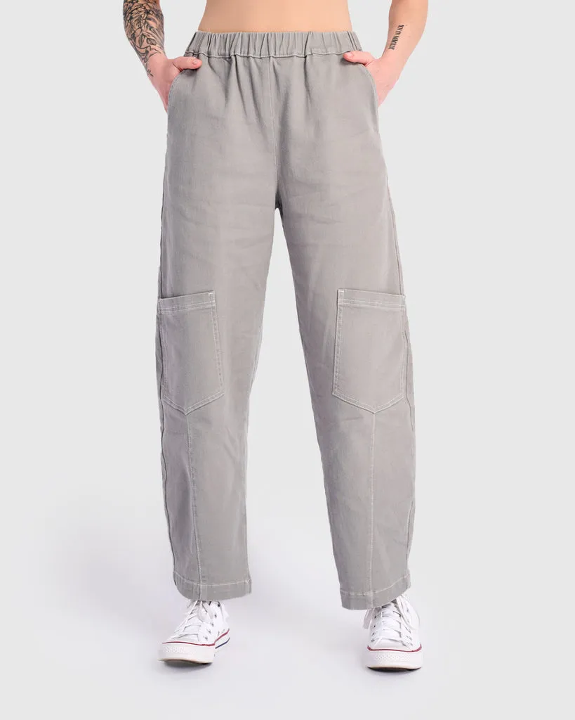alembika-twill-papaya-relaxed-pants-grey-stoffhose image 1