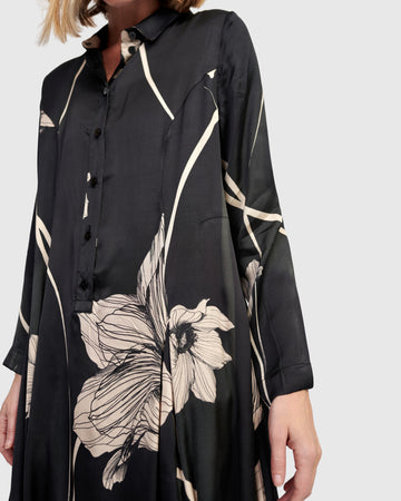 alembika-brie-shirtdress-floral-kokon-hemdkleid-mit-taschen image 2