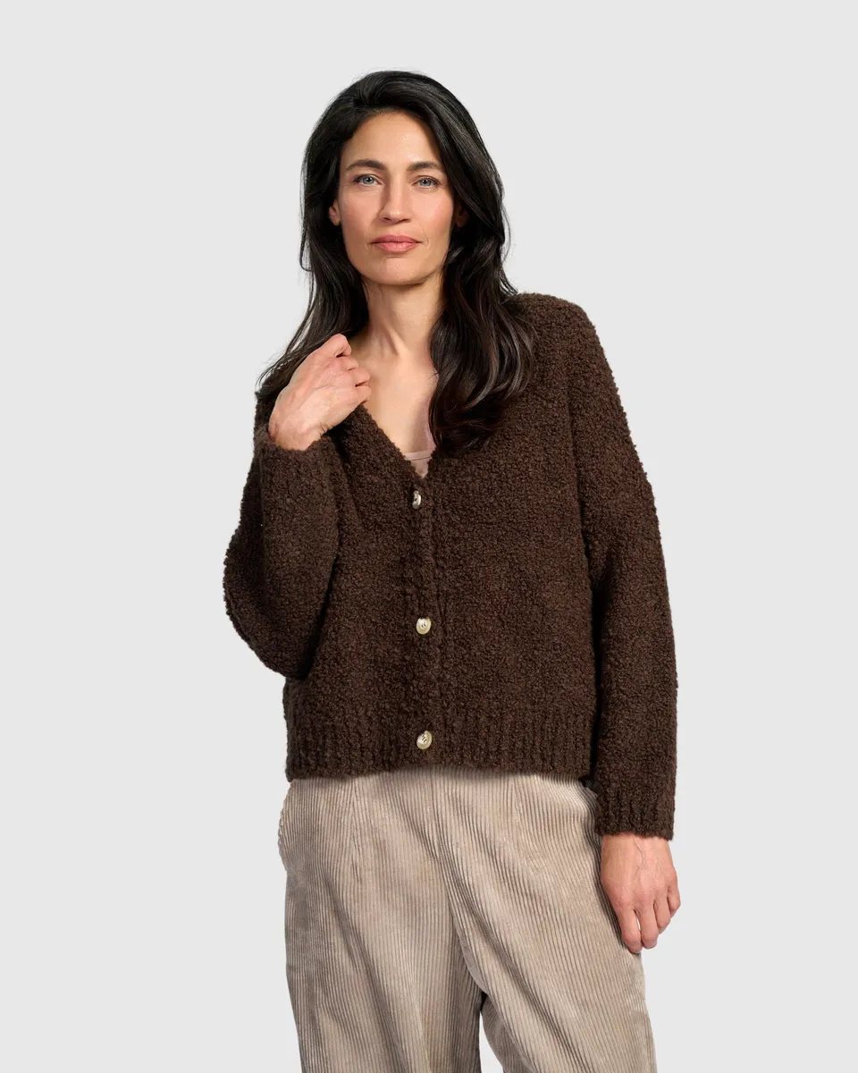 alembika-teddy-boucle-cardigan-schoko-as951b image 1