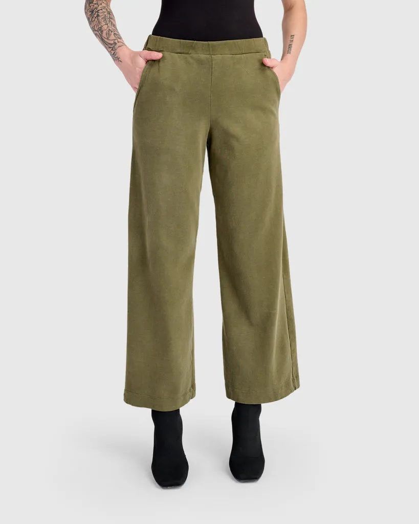 alembika-fawn-straight-pants-damen-hose-olive image 1