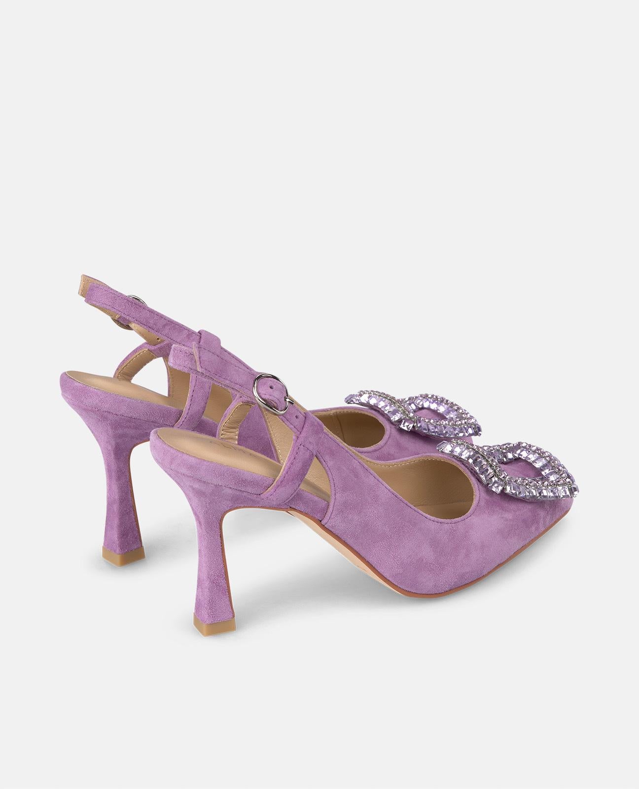 alma-en-pena-brooch-heel-shoe-stiletto-pumps-violett-9-cm-mit-strass-schnalle image 3