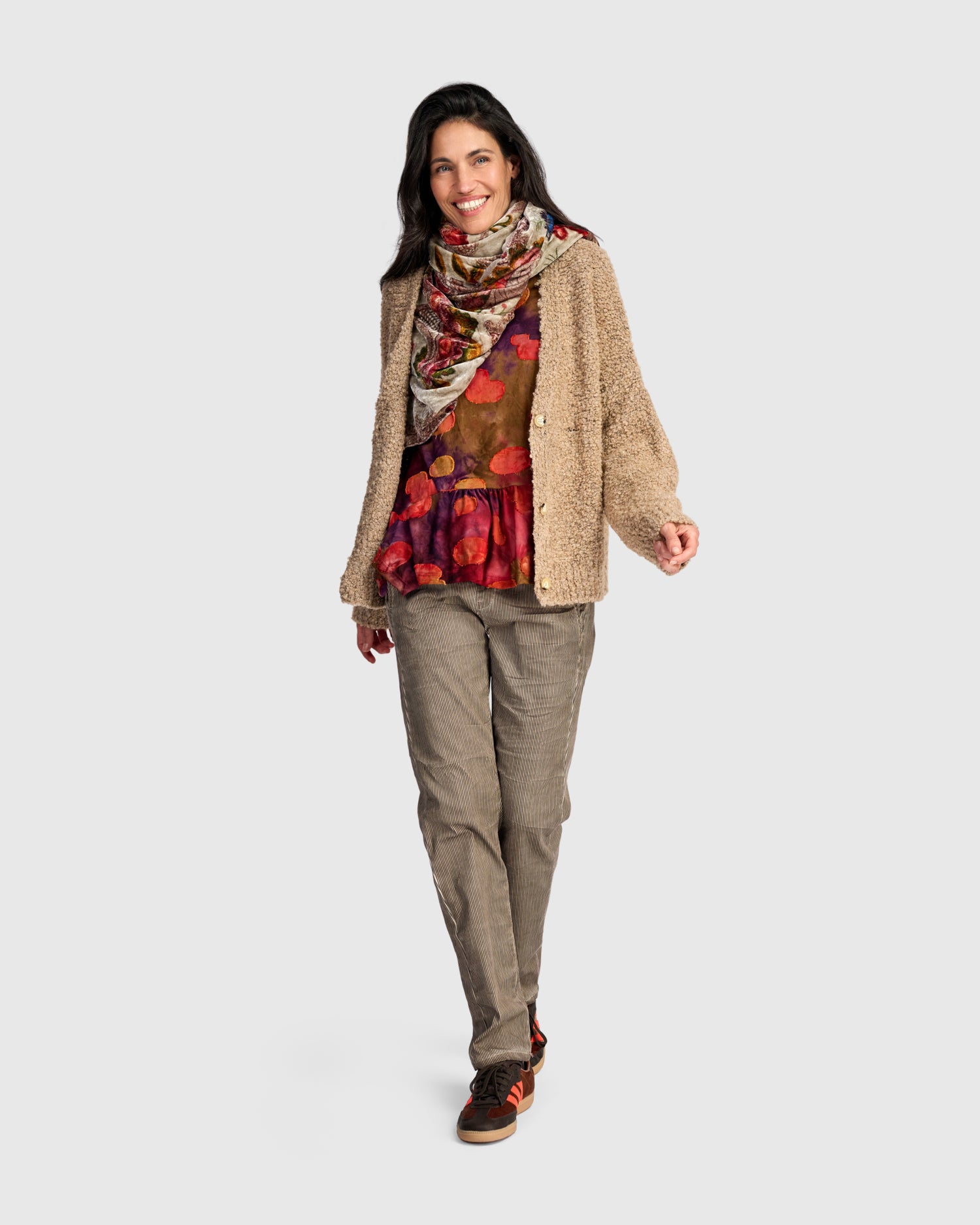 alembika-teddy-boucle-cardigan-as951s-strickjacke-in-sand image 3