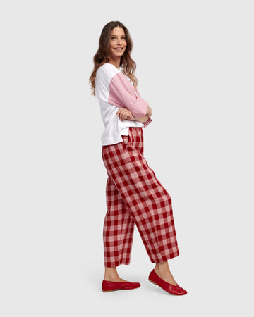 alembika-brunch-trousers-check-karo-leinenhose image 3