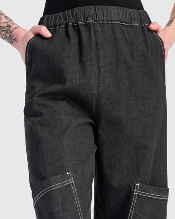 alembika-denim-papaya-relaxed-hose-schwarz image 3