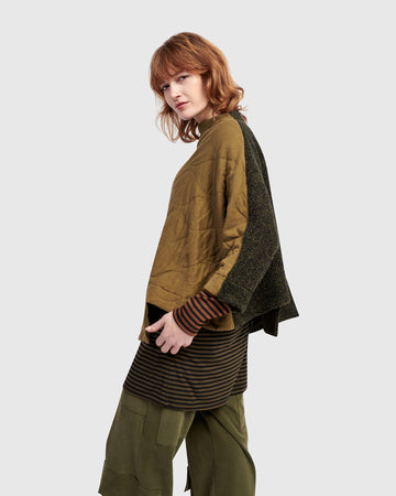 alembika-urban-sah-gesteppter-pullover-khaki image 5