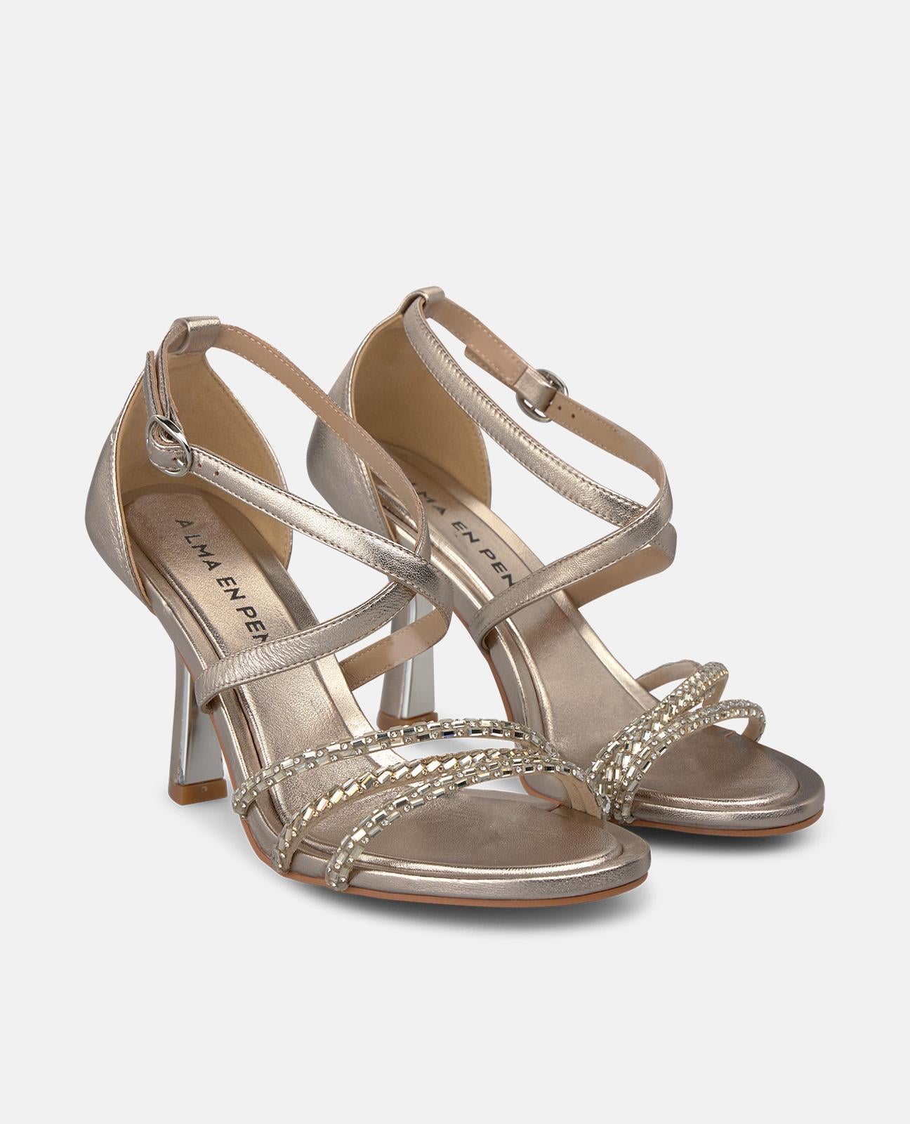 alma-en-pena-metallic-leather-sandals-leder-sandalette-in-bronze-mit-8-cm-absatz image 2