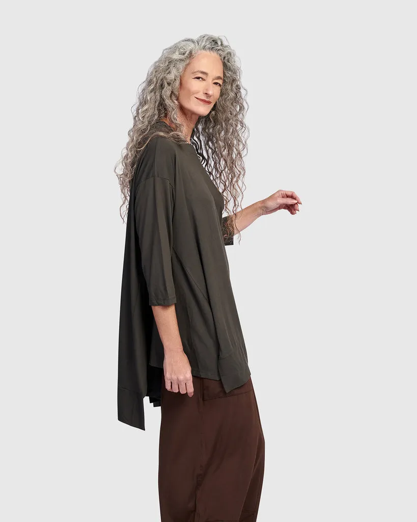 alembika-essential-oversized-trapeze-top-khaki-jersey-tunika image 1