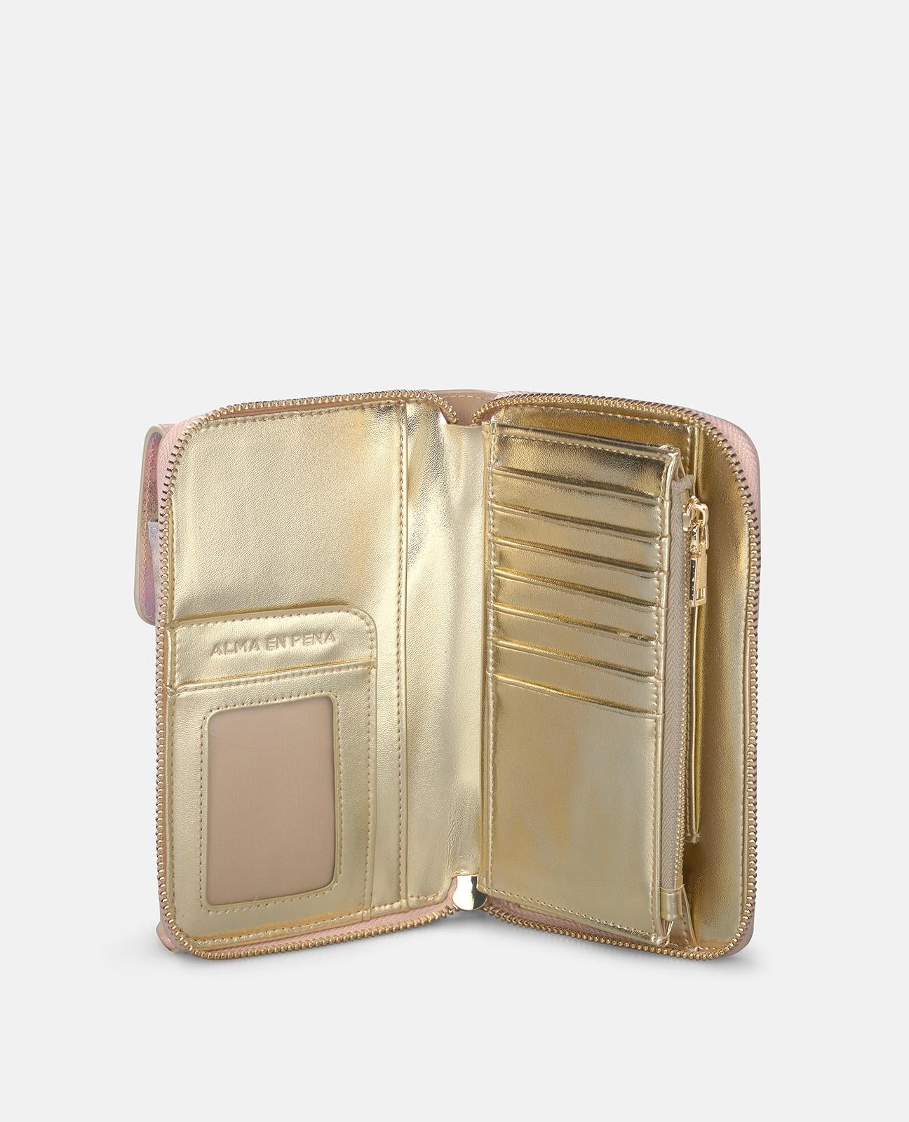 alma-en-pena-natalia-clutch-crossbody-tasche-rosa-leder-mit-nieten-und-fransen image 2