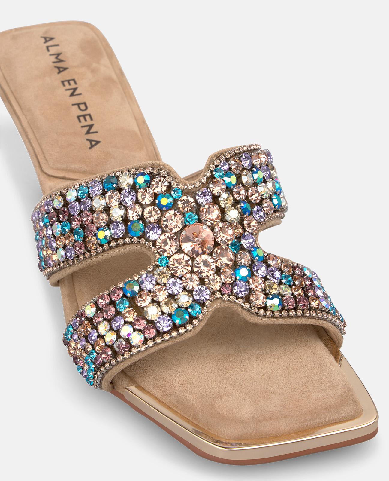 alma-en-pena-double-strap-sandalen-mit-strass-sandalette-arena-6-5-cm image 5