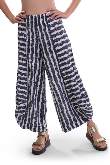 alembika-ash-crinkle-punto-pants-navy-damen-hose-mit-gummibund image 2