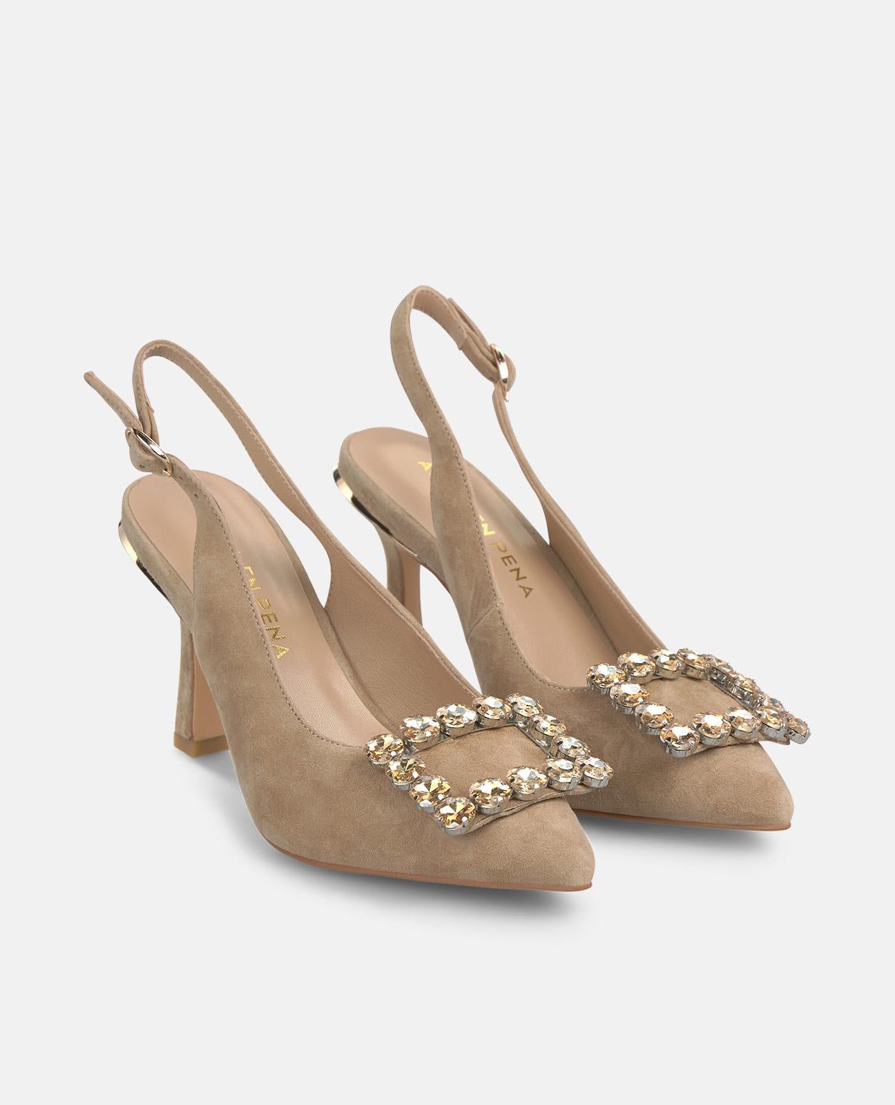 alma-en-pena-slingpumps-arena-mit-strass-schnalle-9-cm-absatz image 2