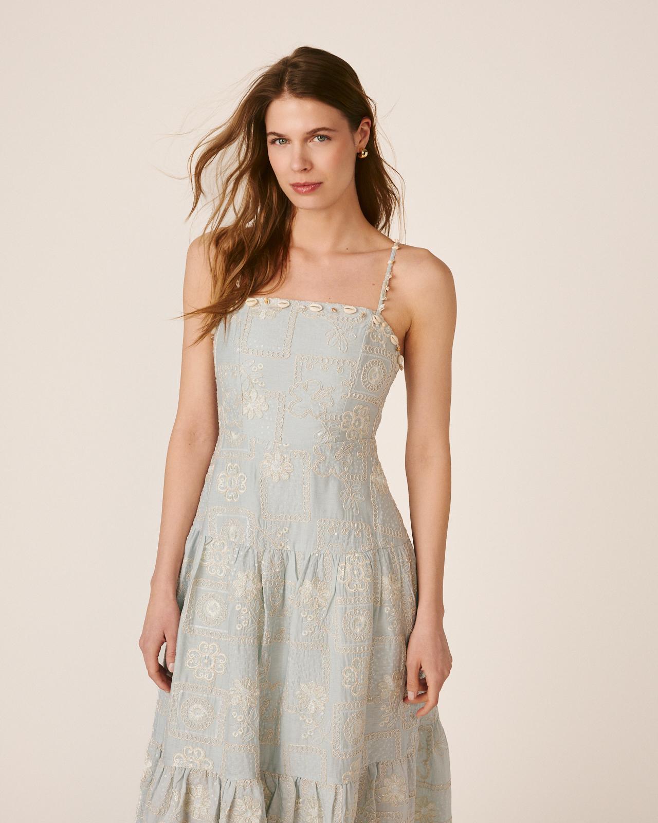 alma-en-pena-embroidered-midi-dress-kleid-blau image 3
