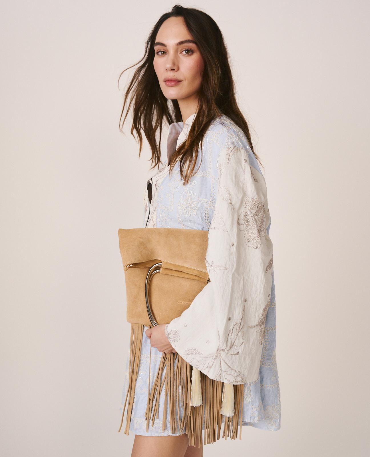 alma-en-pena-minikleid-bestickt-mit-pailletten-blau image 3