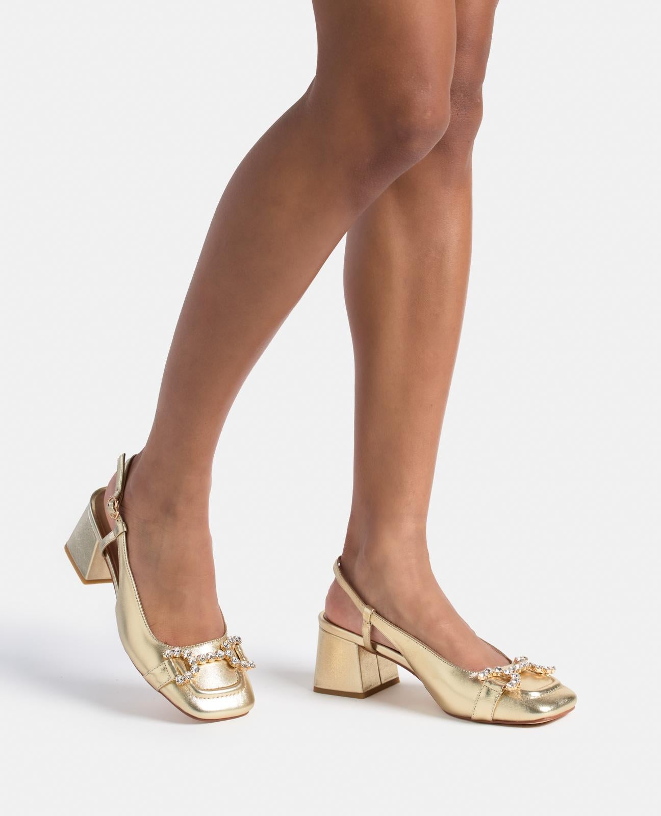 alma-en-pena-estribo-pumps-gold-5-5-cm-mit-strassb-gel image 4