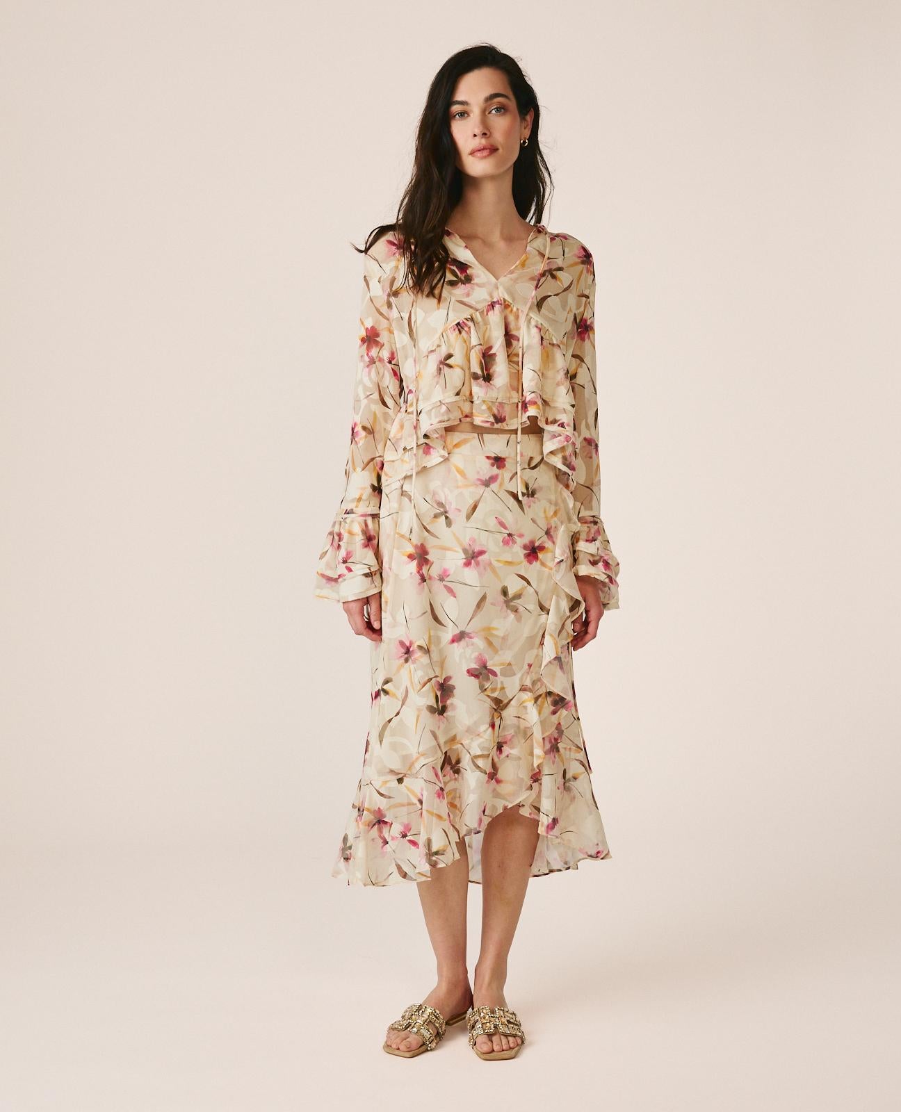 alma-en-pena-wrap-skirt-wickelrock-floral-rosa image 1